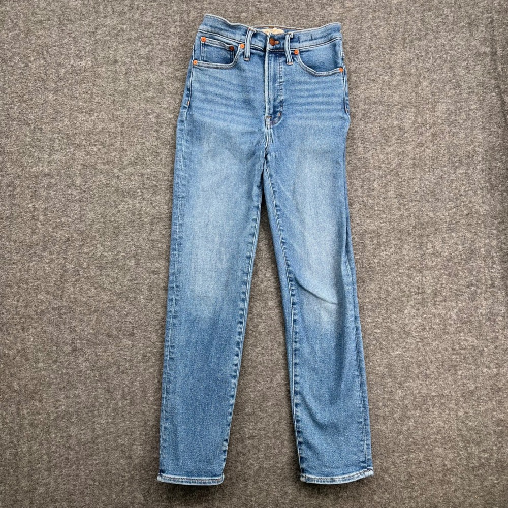Madewell The Perfect Vintage Jean High‎ Rise Straight Leg Medium Wash Size 26